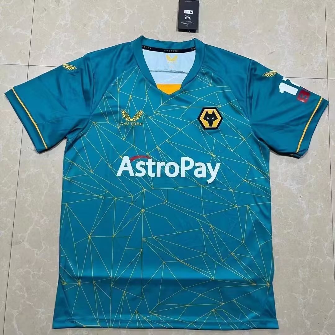 Wolverhampton Wanderers 2022/2023 Away Fan Version Football Jersey