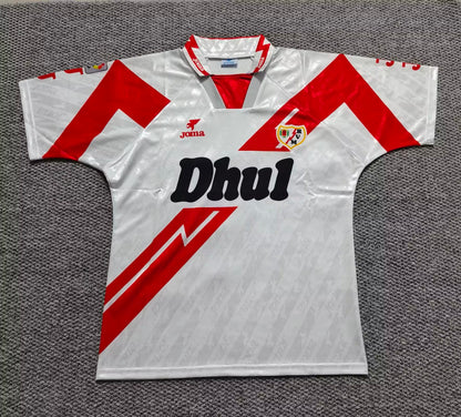 Retro Rayo Vallecano 1994/1995 Home Fan Version Football Jersey