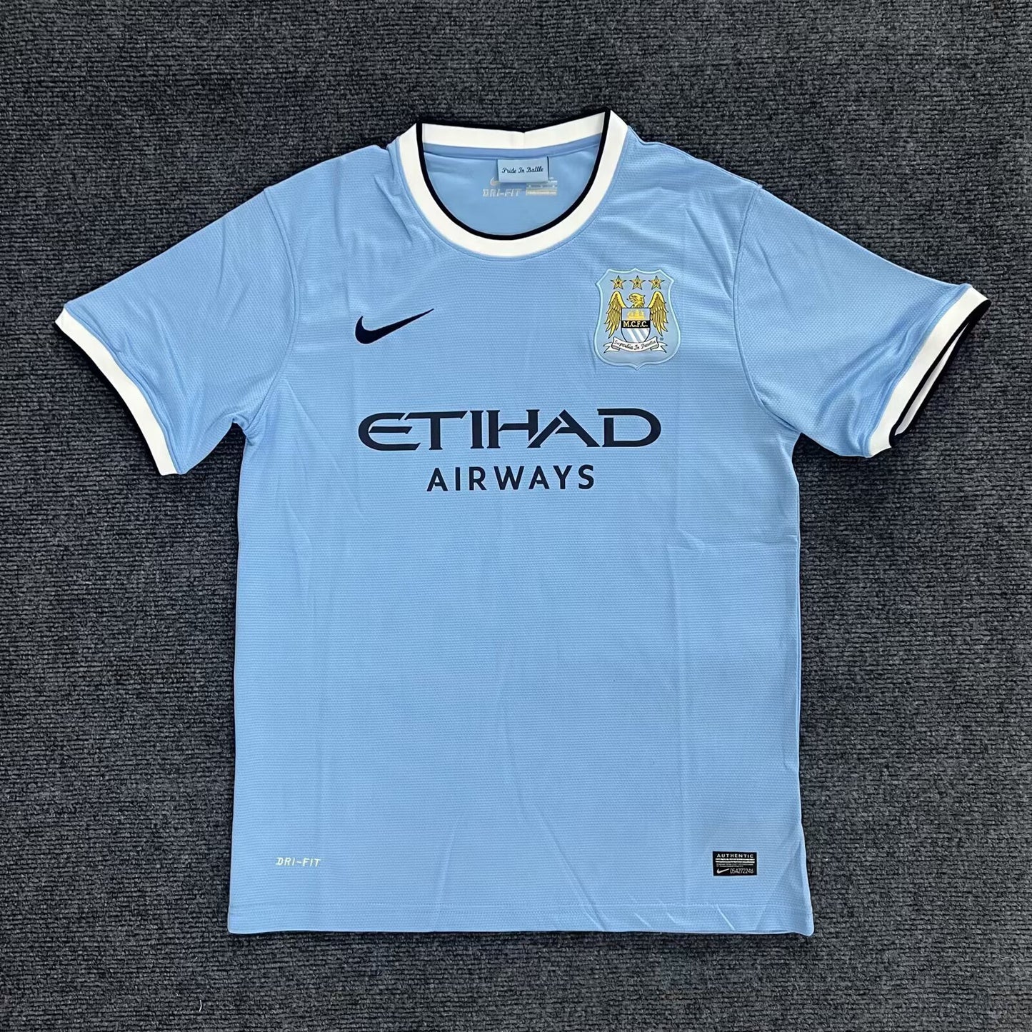 Retro Manchester city 2013/2014 Home Football Jersey
