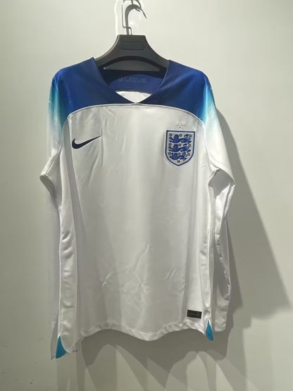 England 2022/2023 Home Long Sleeve Fan Version Football Jersey