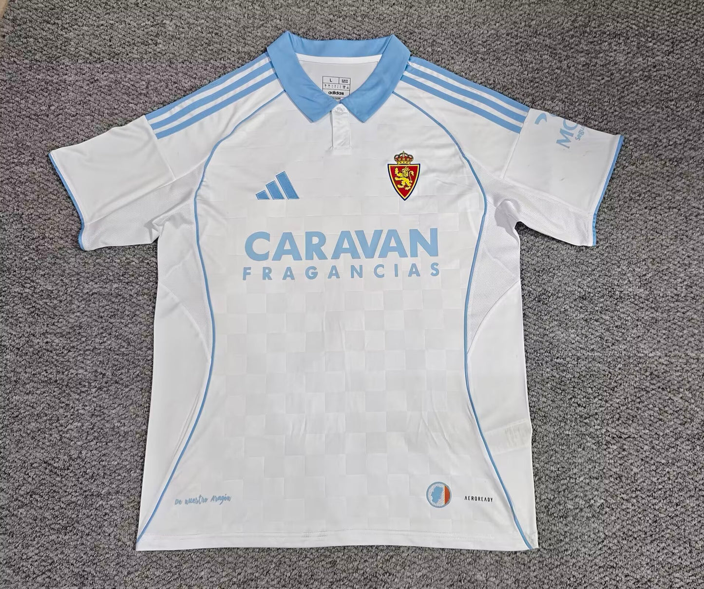 Real Zaragoza 2025/2026 Home Fan Version Football Jersey