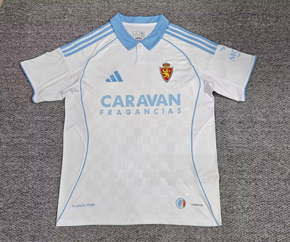 Real Zaragoza 2025/2026 Home Fan Version Football Jersey