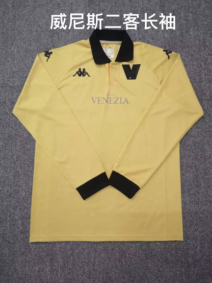 Venezia FC 2022/2023 Away Long Sleeve Fan Version Football Jersey