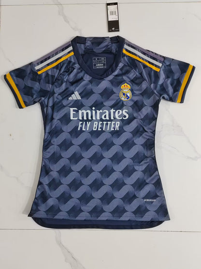 Real Madrid 2023/2024 Women Away Fan Version Football Jersey