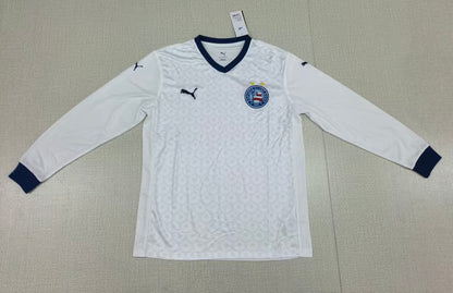 BaHia 2025/2026 Home Long Sleeve Fan Version Football Jersey