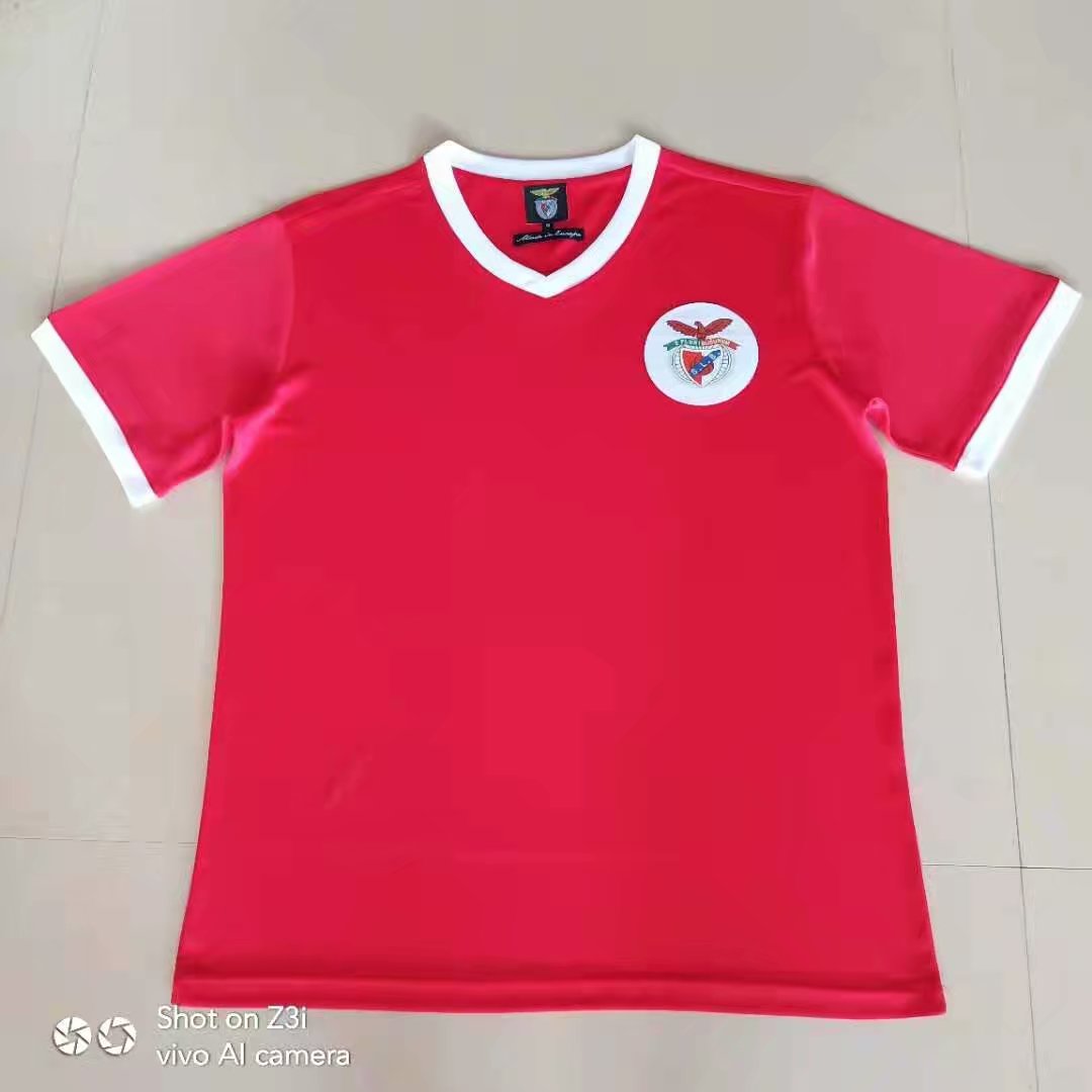Retro SL Benfica 1974/1975 Home Fan Version Football Jersey