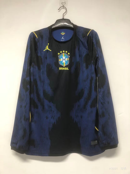 Brazil 2026/2027 Away Long Sleeve Fan Version Football Jersey