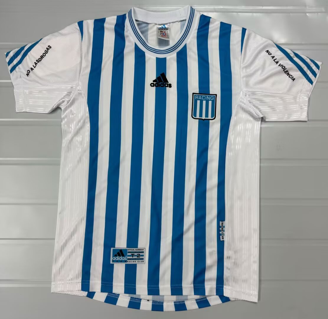 Retro Racing 1999/2000 Home Fan Version Football Jersey