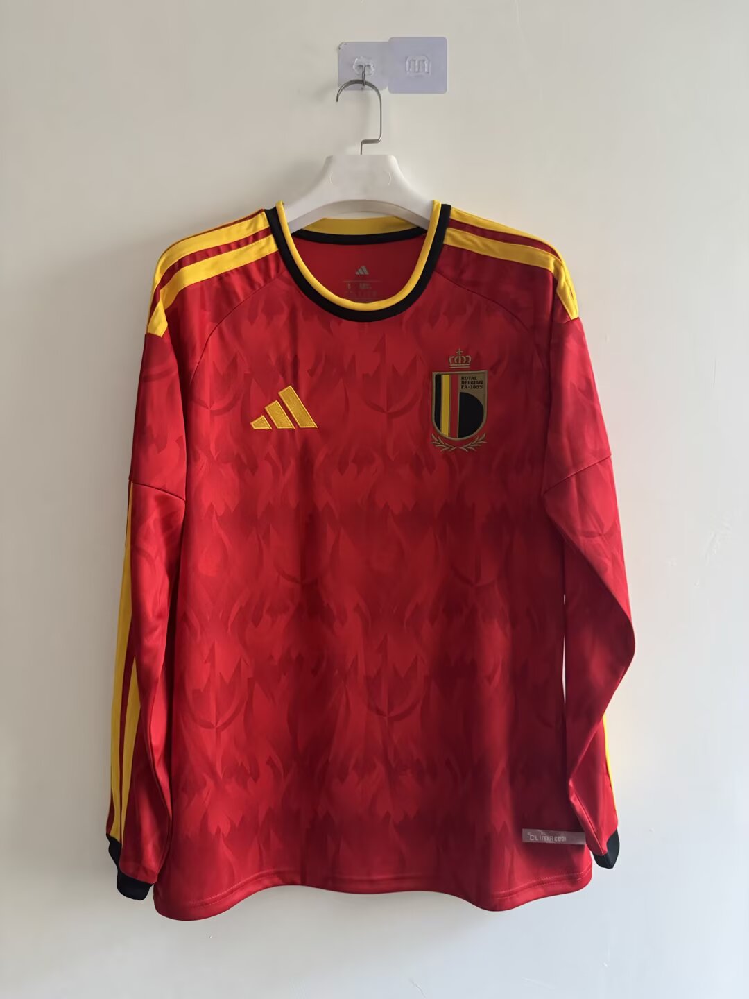 Belgium 2026/2027 Home Long Sleeve Fan Version Football Jersey
