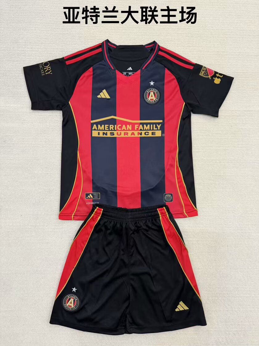Atlanta 2025/2026 Kids Home Fan Version Football Jersey
