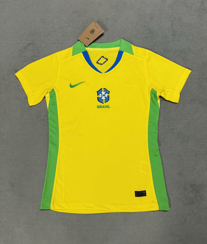 Brazil 2025/2026 Women Home Fan Version Football Jersey