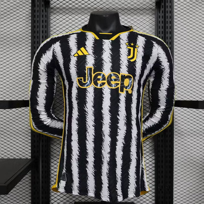 Juventus 2023/2024 Home Long Sleeve Player Version Football Jersey