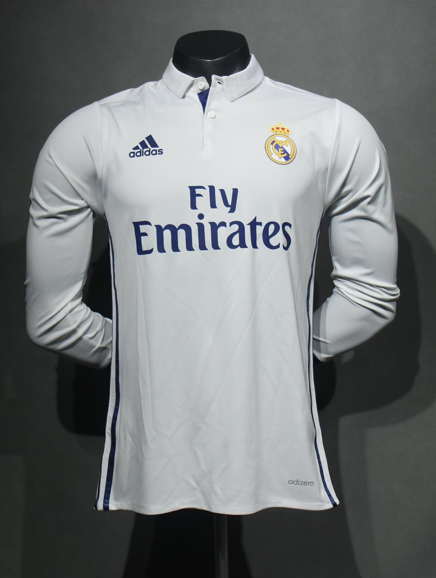 Retro Real Madrid 2016/2017 Home Player Version Football Jersey