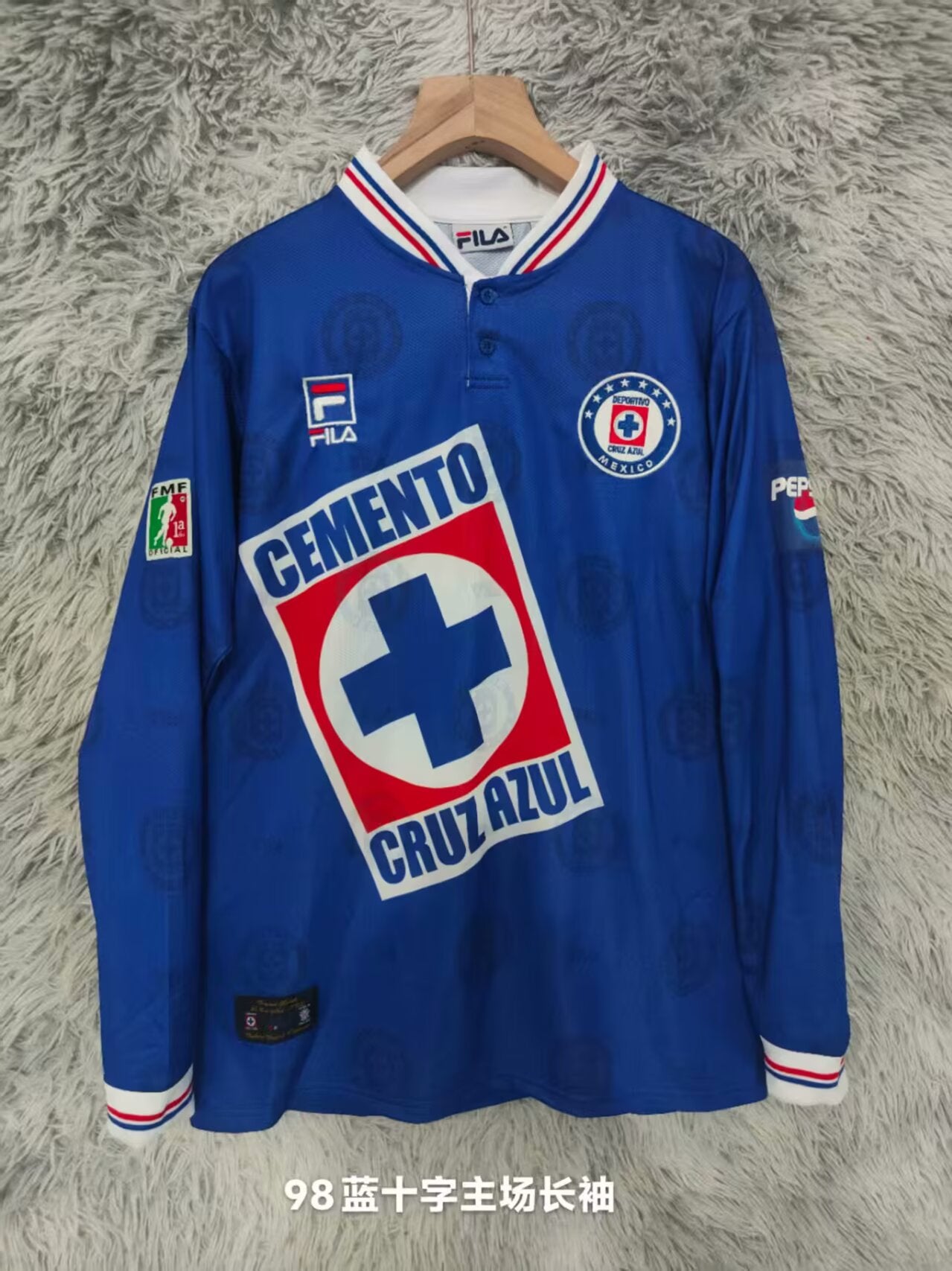Retro Cruz Azul 1998/1999 Home Football Jersey