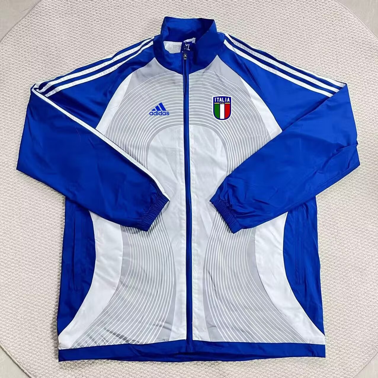 Italy Windbreaker Blue White Jersey 2026-2027