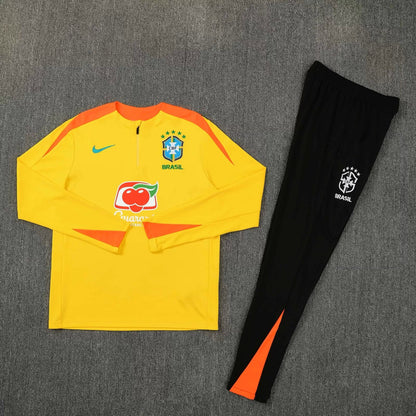 Brazil Training Tracksuit Yellow (Kids And Man 10-2XL) 2026-2027