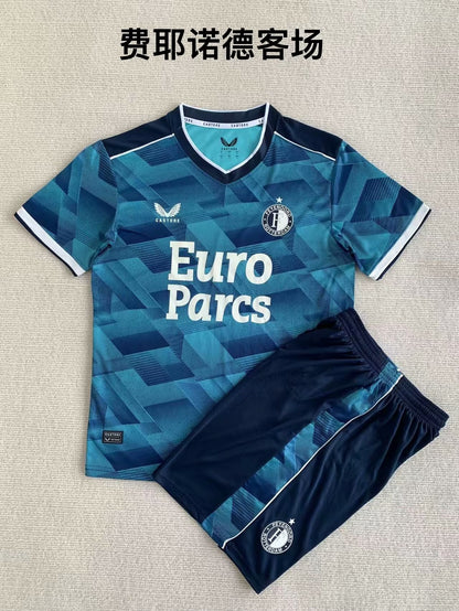 Feyenoord Rotterdam 2023/2024 Kids Away Football Jersey