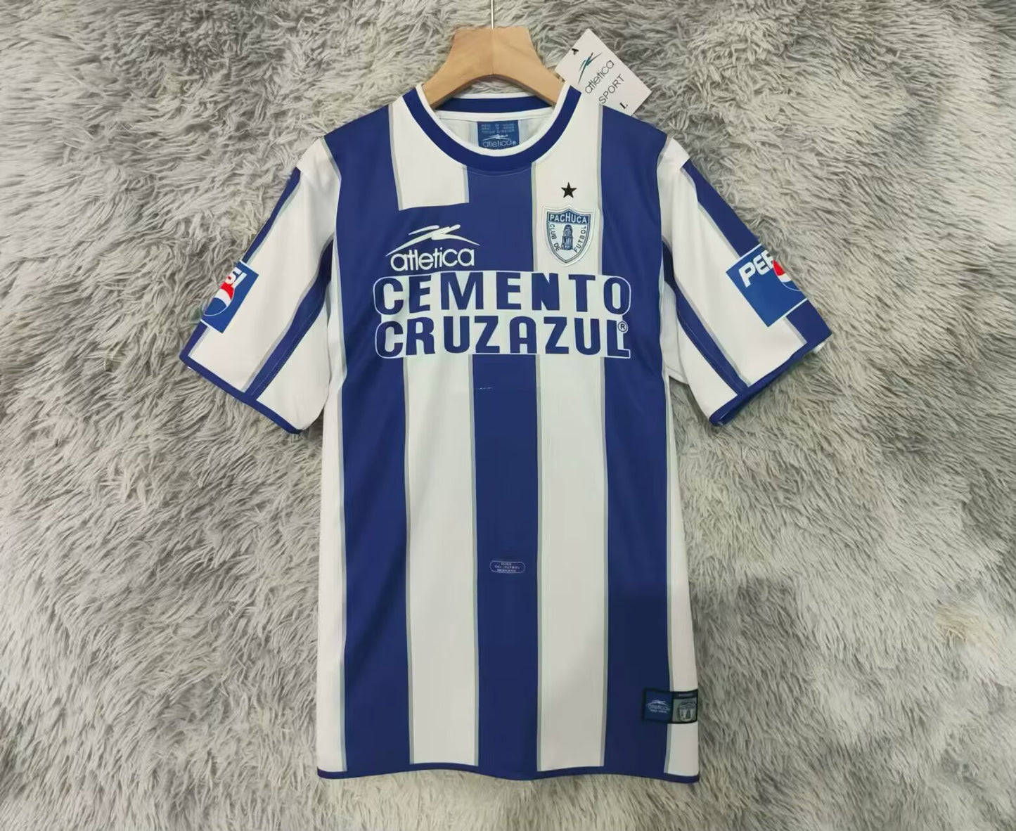 Retro Pachuca 2001 Home Fan Version Football Jersey