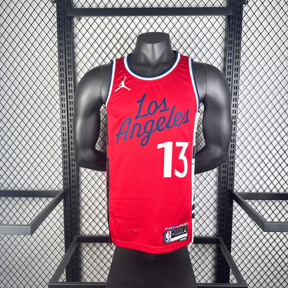 Los Angeles Clippers Red #13 GEORGE NBA Season Jerseys 2025