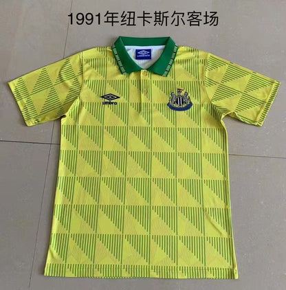 Retro Newcastle United 1991 Away Fan Version Football Jersey