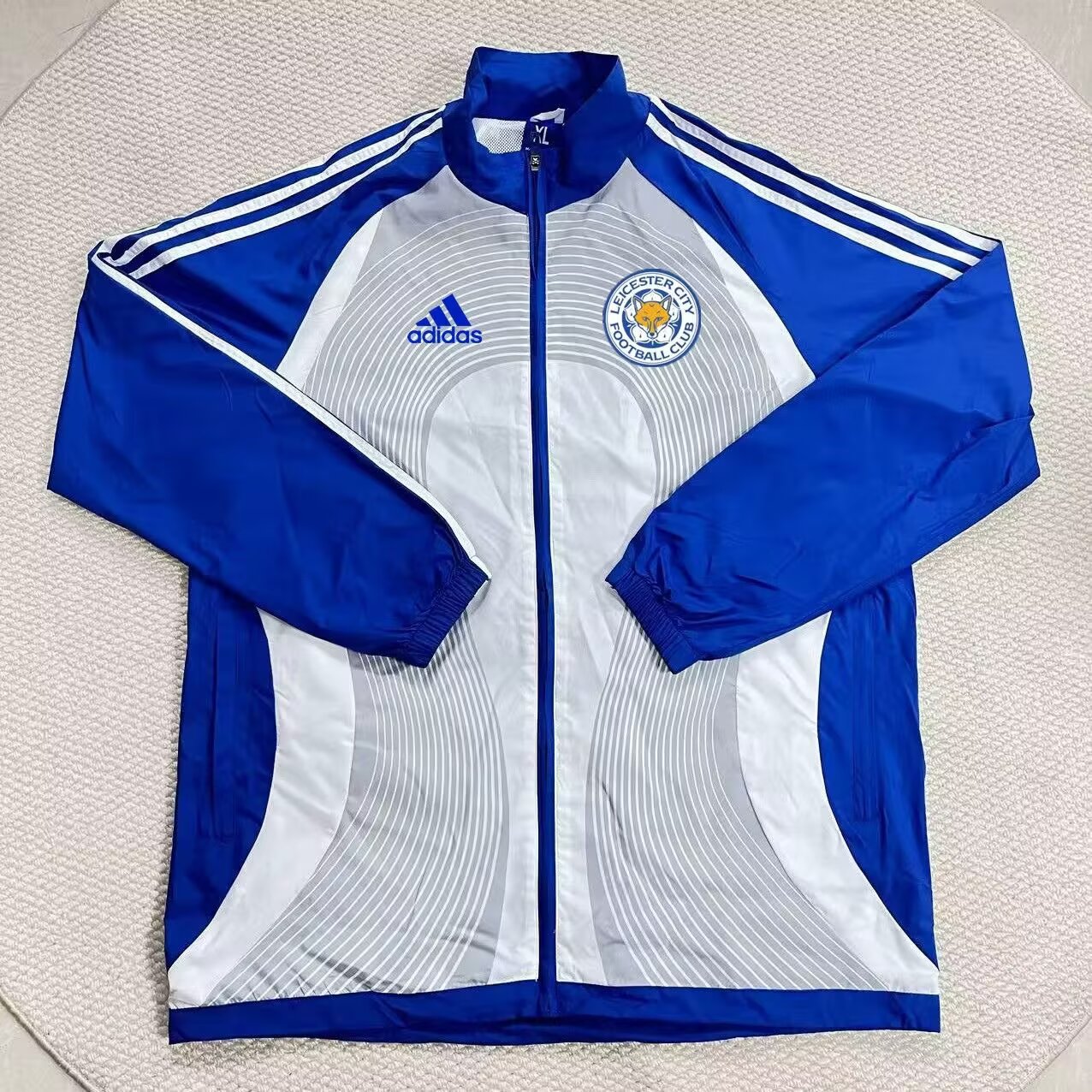 Leicester City Windbreaker Blue White Jersey 2026-2027
