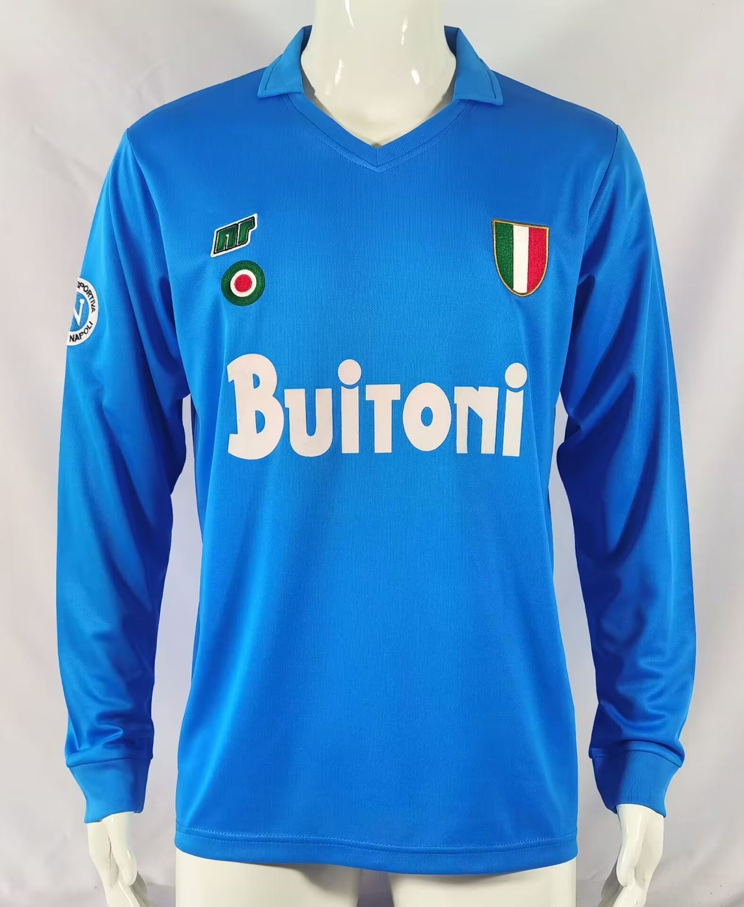 Retro Naples 1987/1988 Home Long Sleeve Football Jersey