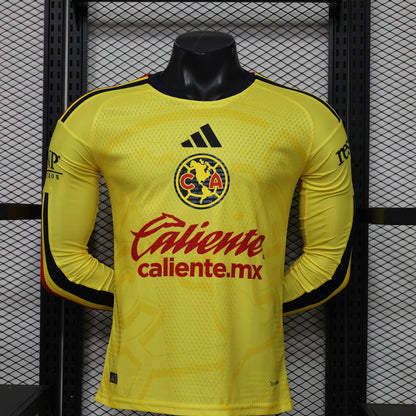 Club America Home Long Sleeve Player Jersey 2026-2027