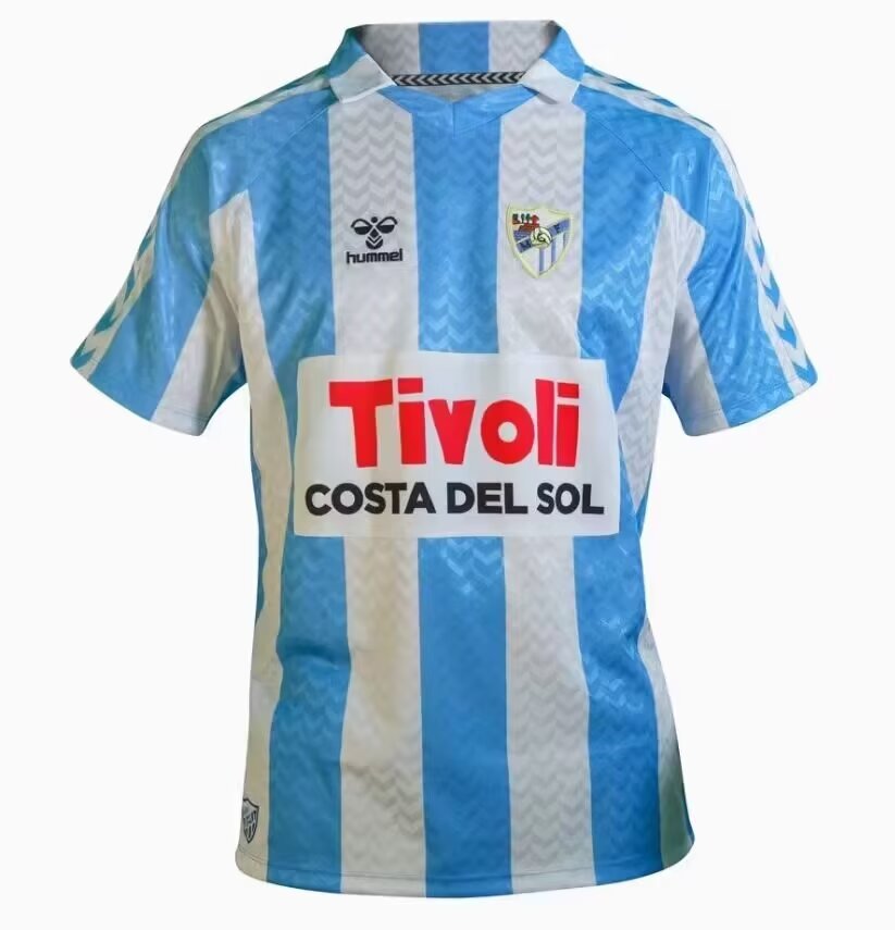 Málaga 2024/2025 Fan Version Football Jersey
