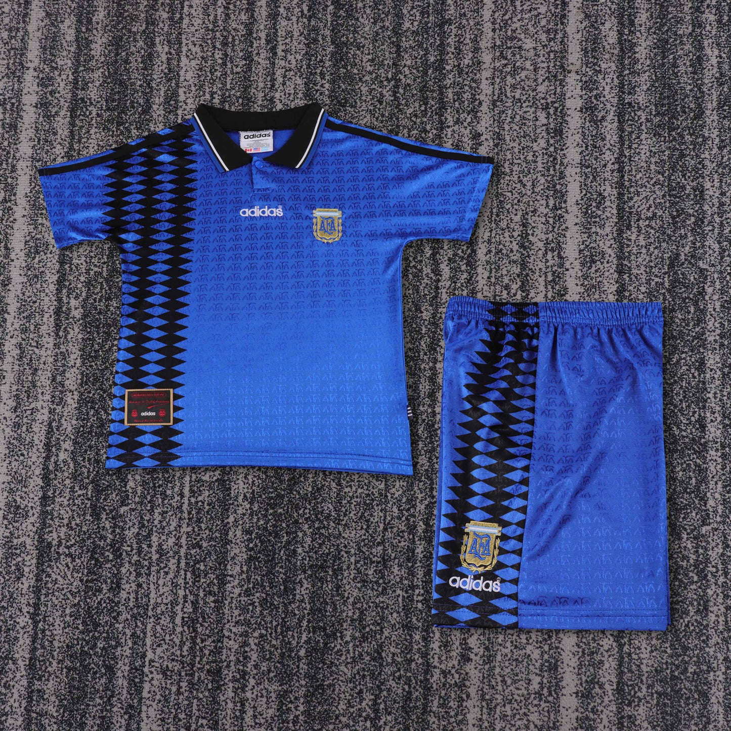 Retro Argentina 1994 Kids Away Football Jersey