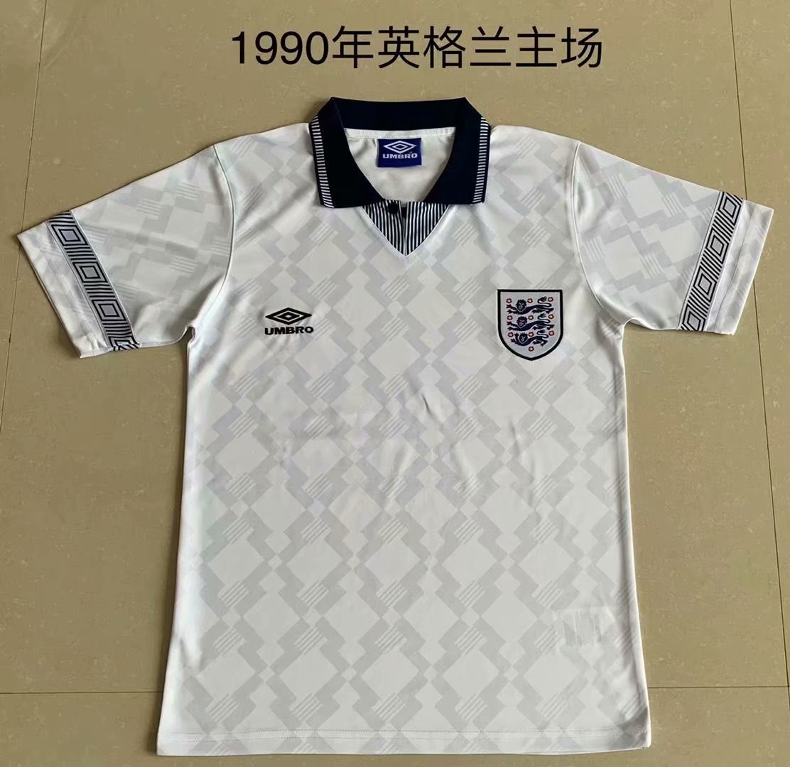 Retro England 1990 Home Football Jersey