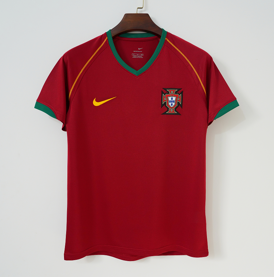 Retro Portugal 2006 Home Fan Version Football Jersey