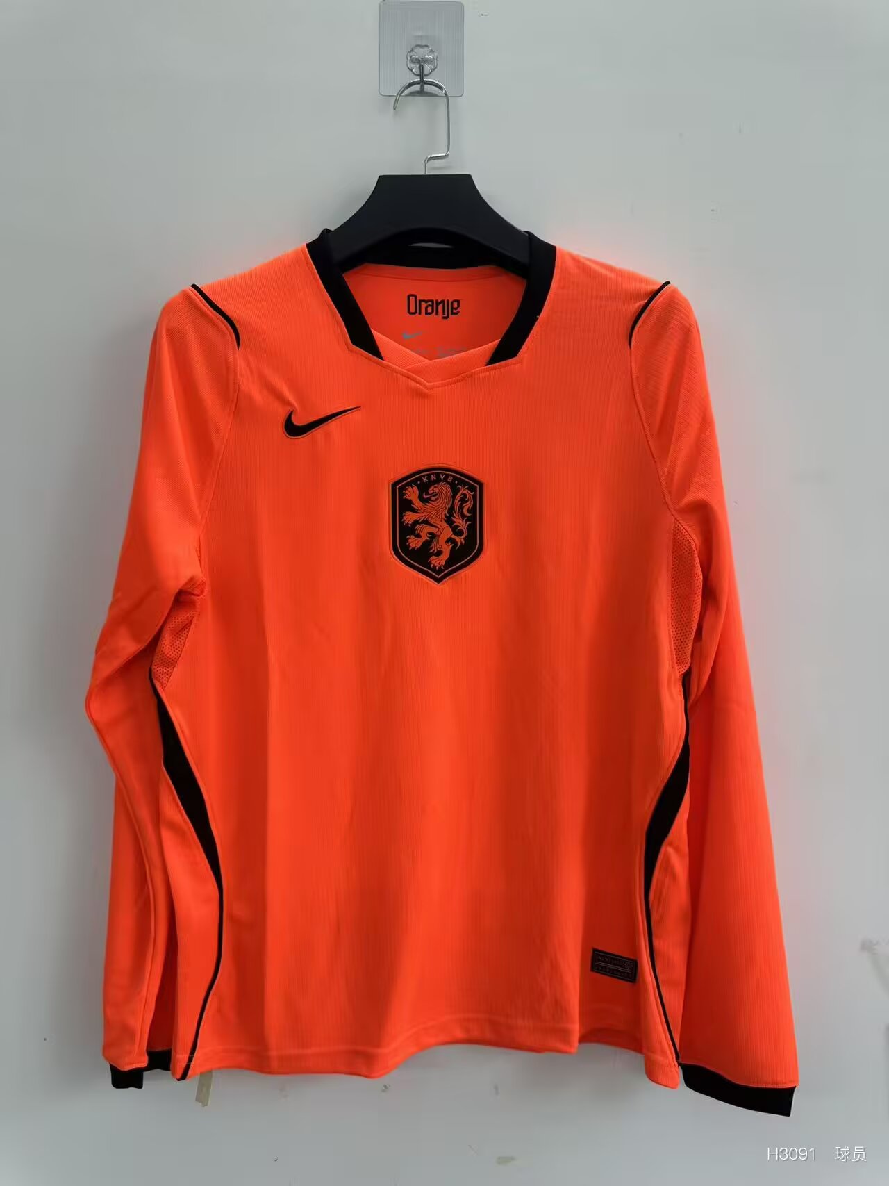 Netherlands 2026/2027 Home Long Sleeve Fan Version Football Jersey