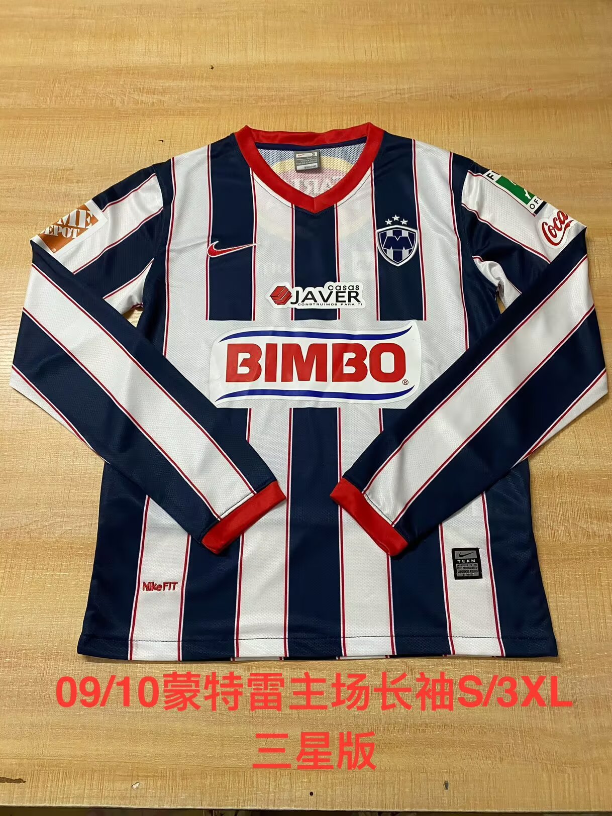 Retro Monterrey 2009/2010 Home Long Sleeve Football Jersey