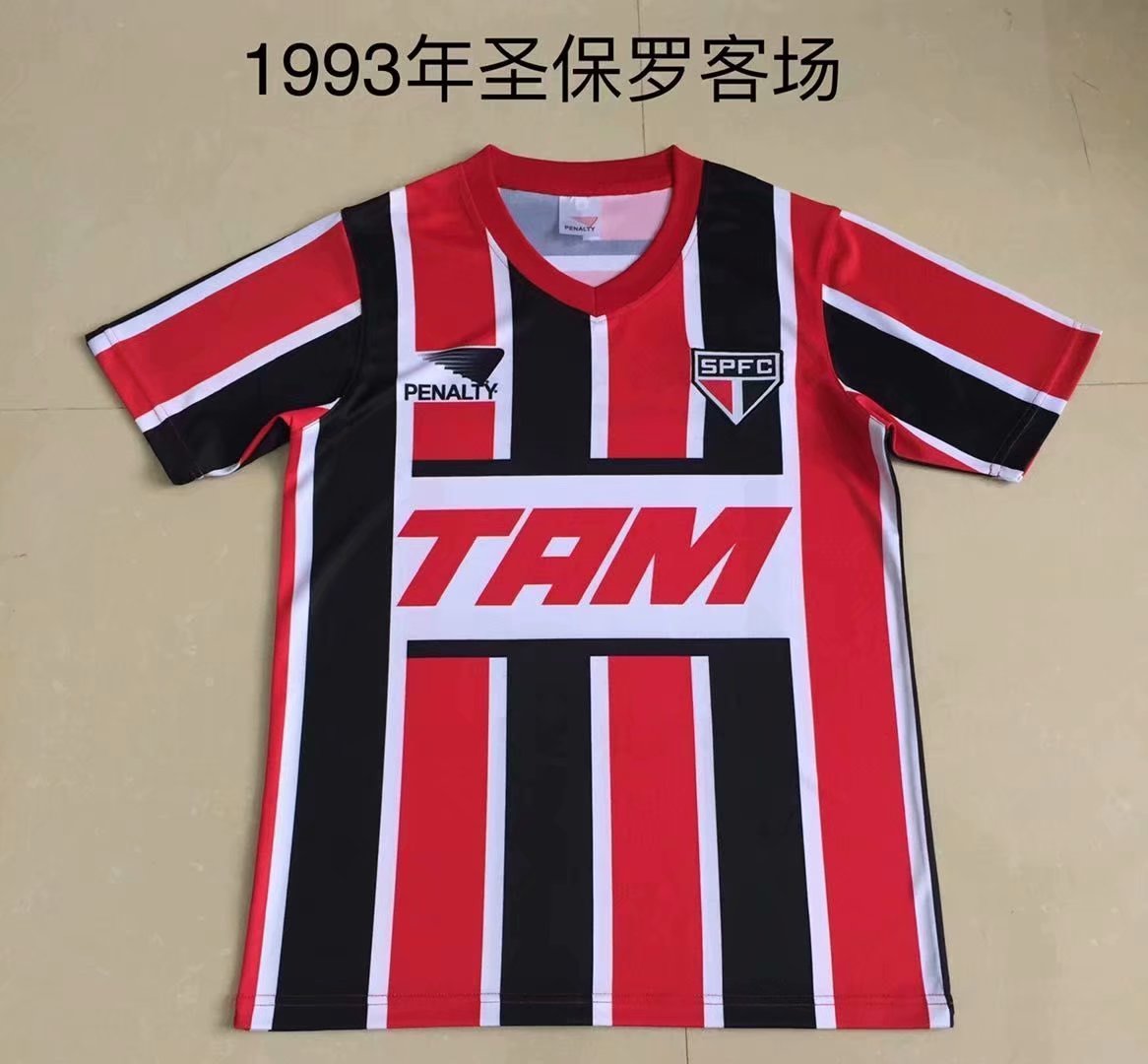 Retro Sao Paulo 1993 Away Football Jersey