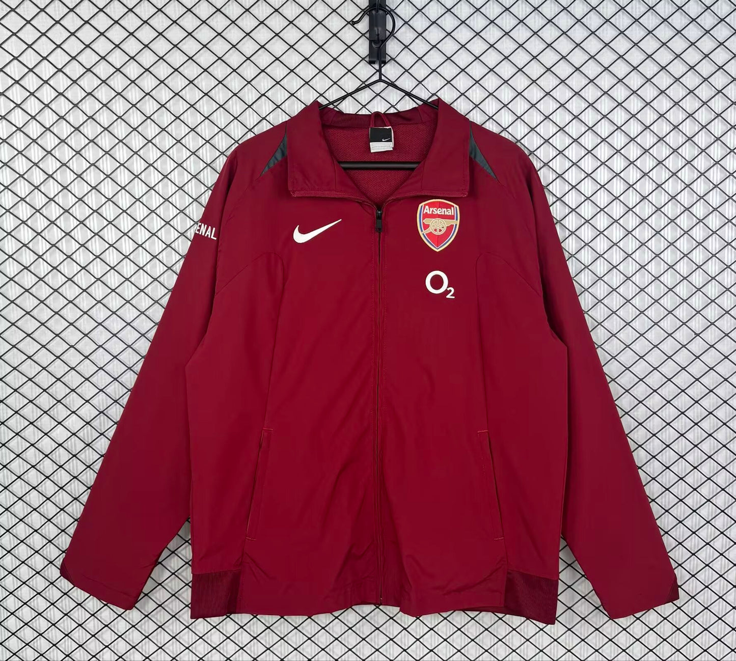 Retro Arsenal Windbreaker Red Jersey 2005-2006