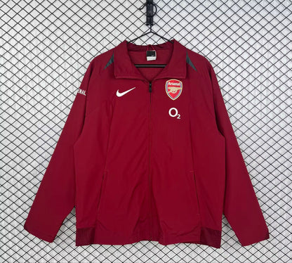Retro Arsenal Windbreaker Red Jersey 2005-2006
