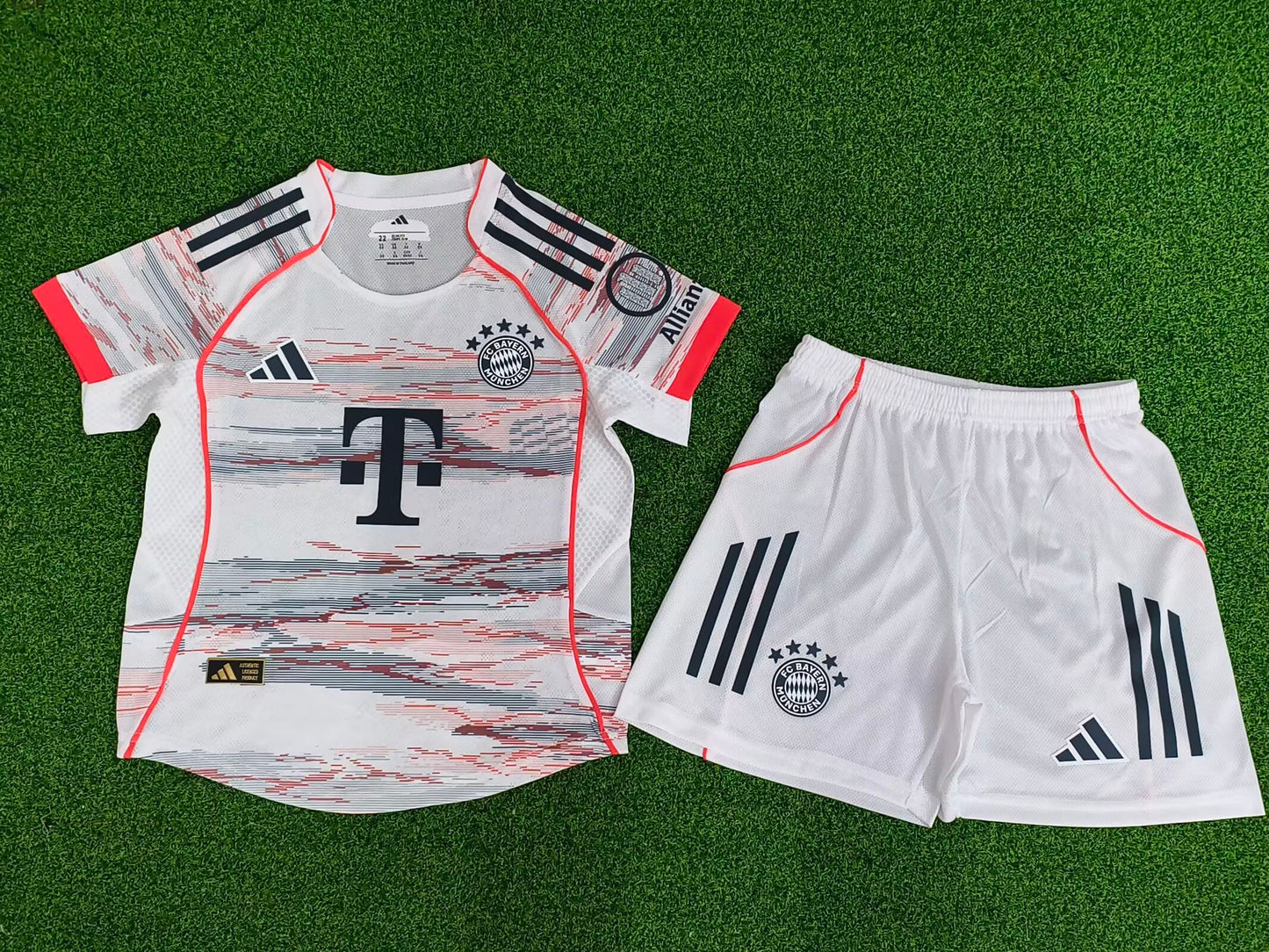 Bayern Munich 2025/2026 Kids Away Player Version Football Jersey