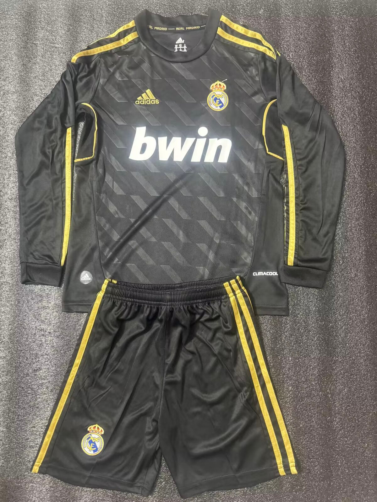 Retro Kids jerseys 2011/2012 Kids Away Long Sleeve Football Jersey