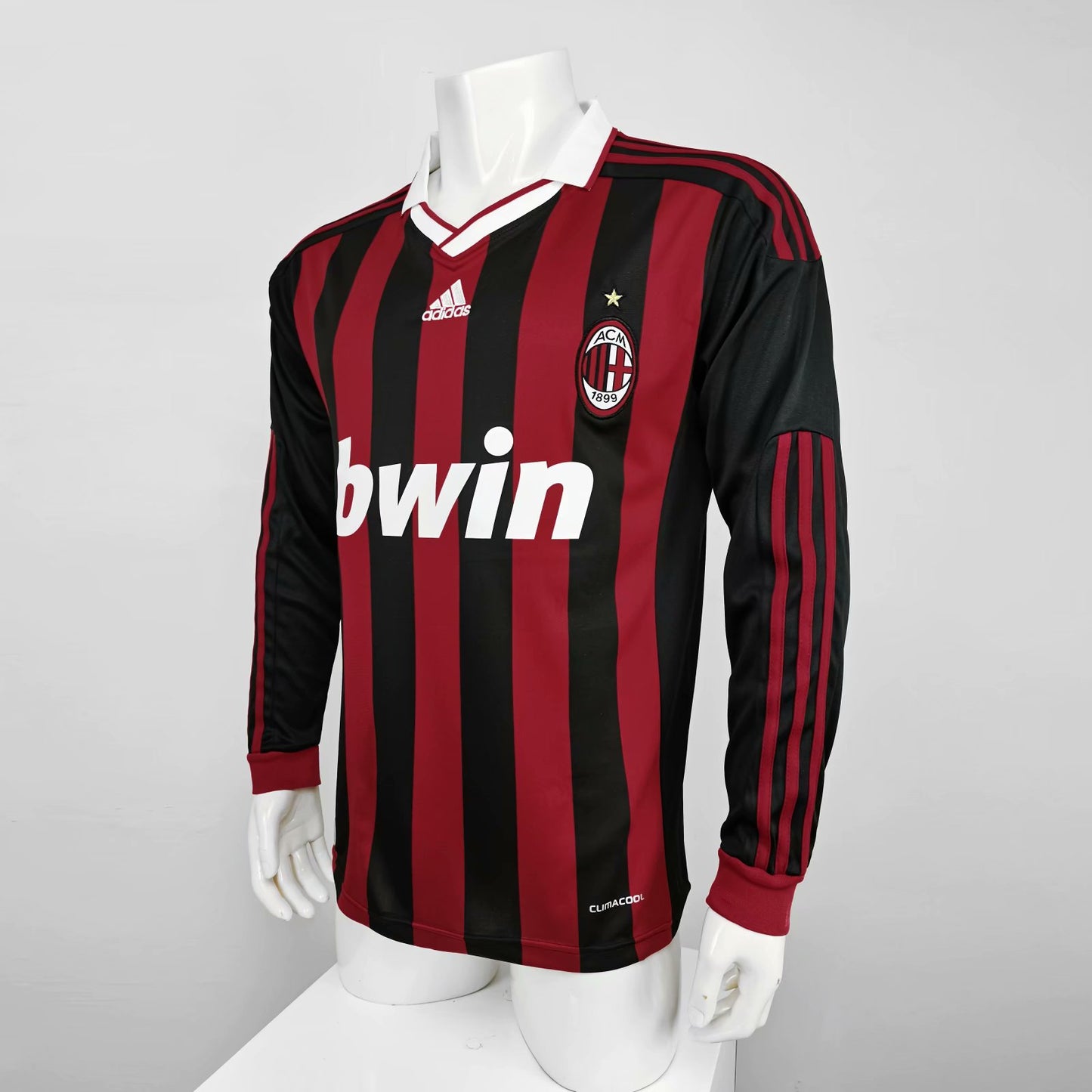 Retro AC Milan 2009/2010 Home Long Sleeve Football Jersey