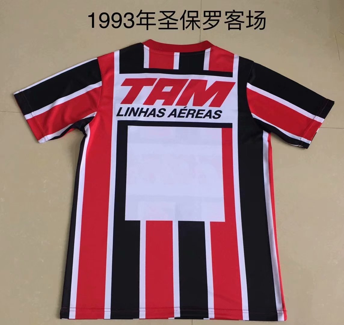 Retro Sao Paulo 1993 Away Football Jersey