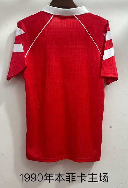 Retro Benfica 1990 Home Fan Version Football Jersey