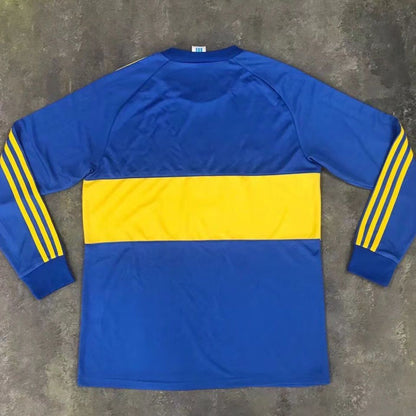 Retro Boca 1981 Home Long Sleeve Fan Version Football Jersey