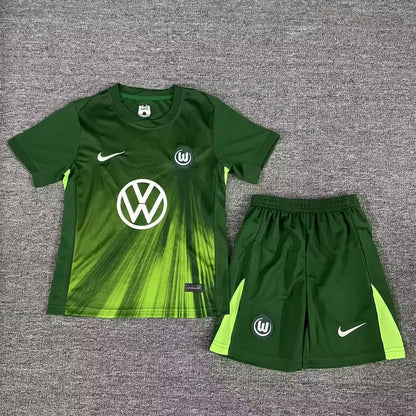 Wolfsburg 2025/2026 Kids Home Football Jersey