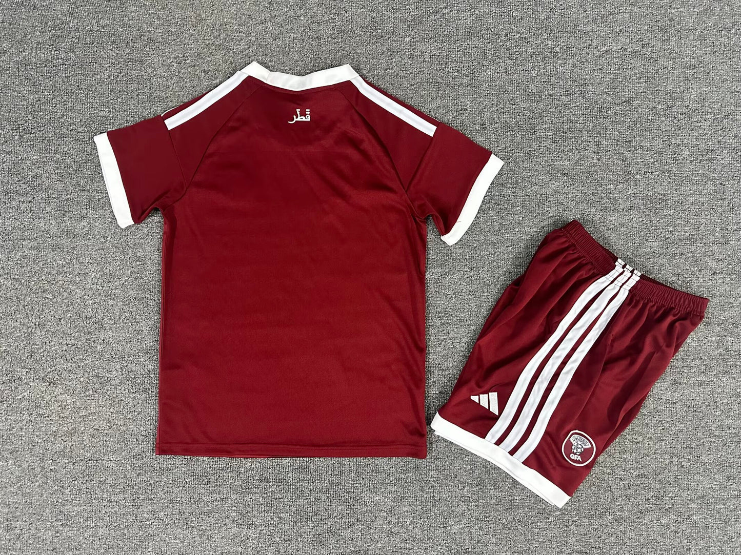 Qatar 2026/2027 Kids Home Fan Version Football Jersey