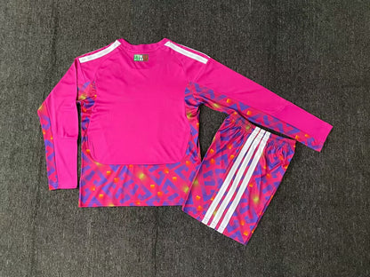 Kids jerseys 2026/2027 Kids Goalkeeper Long Sleeve Football Jersey