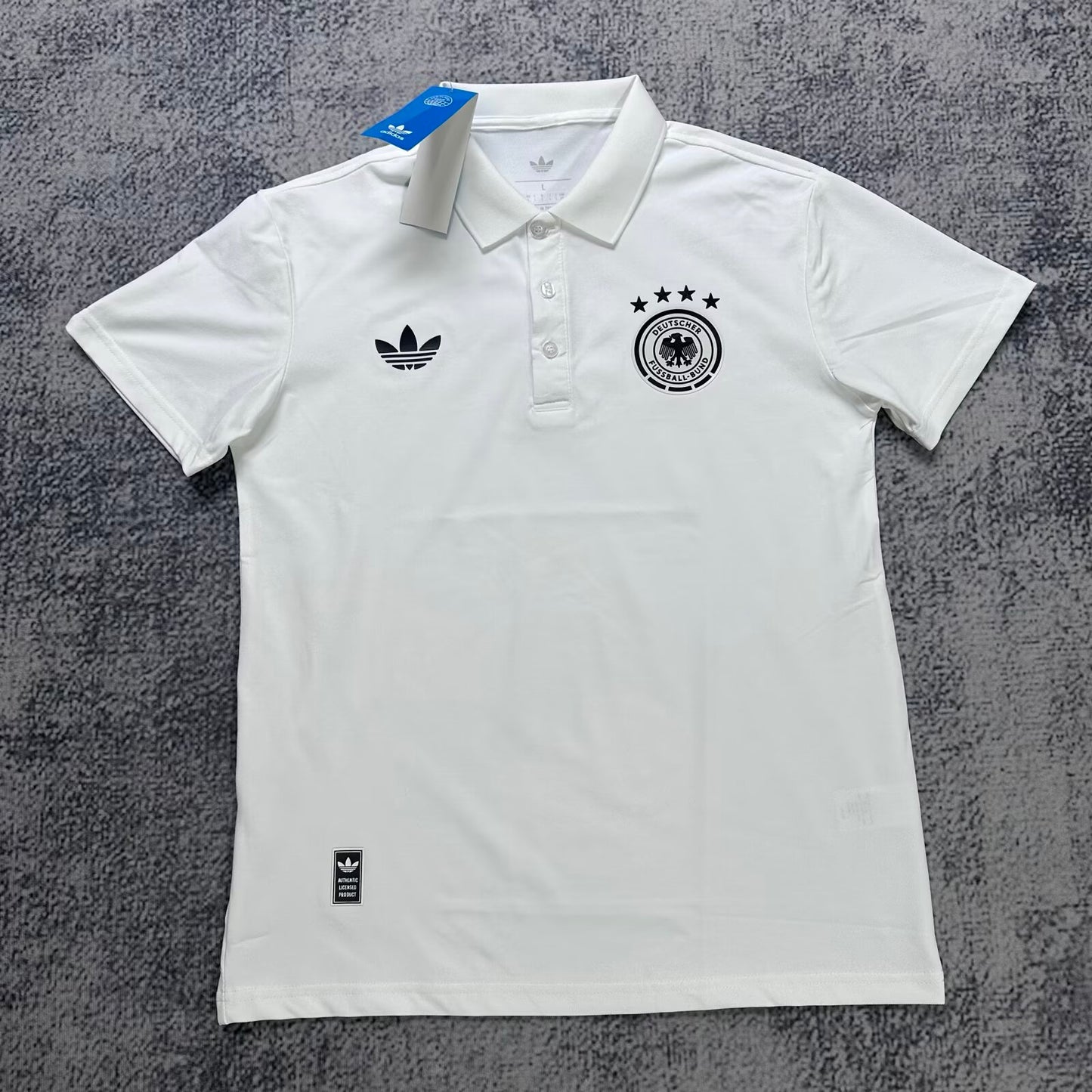 Germany POLO T-shirt Black Grey White Blue Jersey