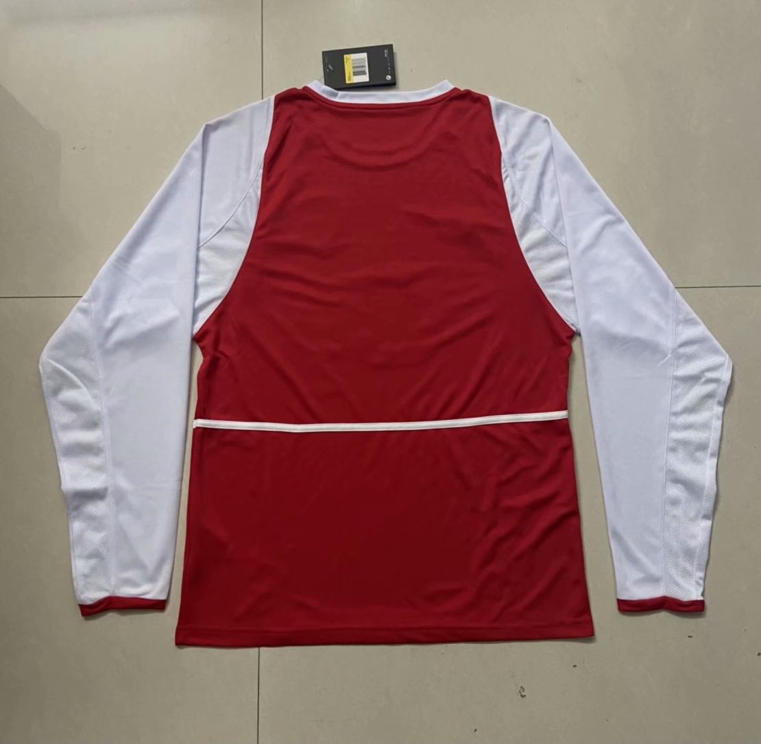 Retro Arsenal 2002/2004 Home Long Sleeve Football Jersey