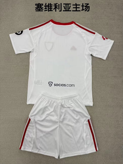 Sevilla FC 2025/2026 Kids Home Football Jersey
