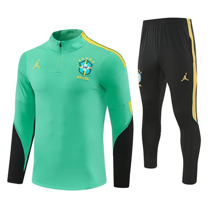 Brazil Training Tracksuit Green (Kids And Man 10-2XL) 2026-2027