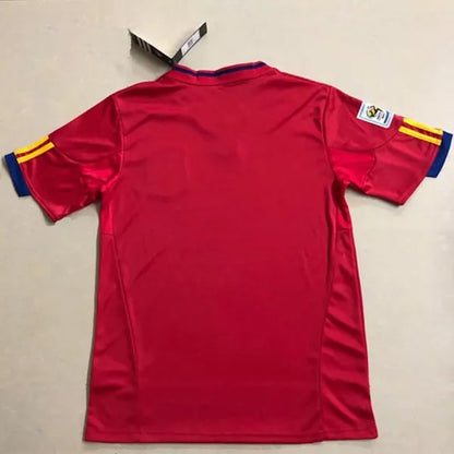 Retro Spain World Cup 2010 Home Fan Version Football Jersey